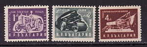 Болгария _, 1951, Промышленность, Первый трактор, Автомобиль, 3 марки